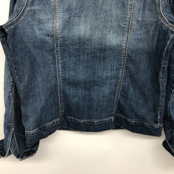 Vintage America Button Up classic  blue Denim Jacket size M - Picture 12 of 14